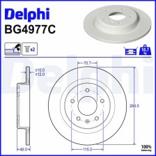 Brake Disc DELPHI BG4977C