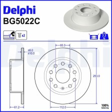 Brake Disc DELPHI BG5022C