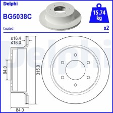 Brake Disc DELPHI BG5038C