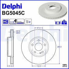 Brake Disc DELPHI BG5045C