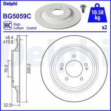 Brake Disc DELPHI BG5059C