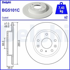 Brake Disc DELPHI BG5101C