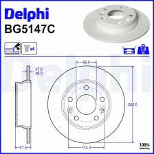 Brake Disc DELPHI BG5147C