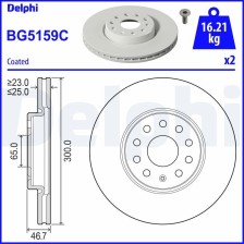 Brake Disc DELPHI BG5159C