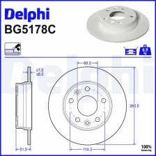 Brake Disc DELPHI BG5178C