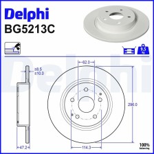 Brake Disc DELPHI BG5213C
