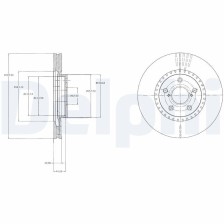 Brake Disc DELPHI BG9074