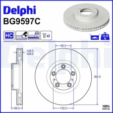 Brake Disc DELPHI BG9597C