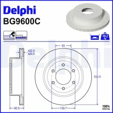 Brake Disc DELPHI BG9600C