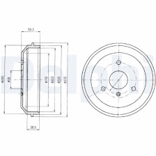Brake Drum DELPHI BF465