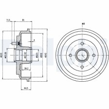 Brake Drum DELPHI BF487