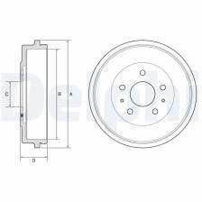 Brake Drum DELPHI BF568