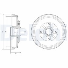 Brake Drum DELPHI BF577