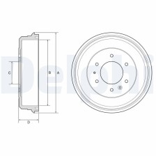 Brake Drum DELPHI BF581