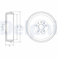 Brake Drum DELPHI BF629