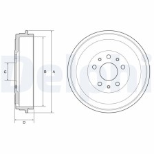 Brake Drum DELPHI BF767