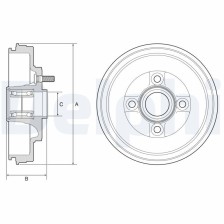 Brake Drum DELPHI BFR589