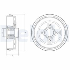 Brake Drum DELPHI BFR626