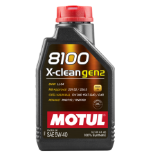 Engine oil MOTUL 8100 X-CLEAN GEN2 5W40 1L | Oiler