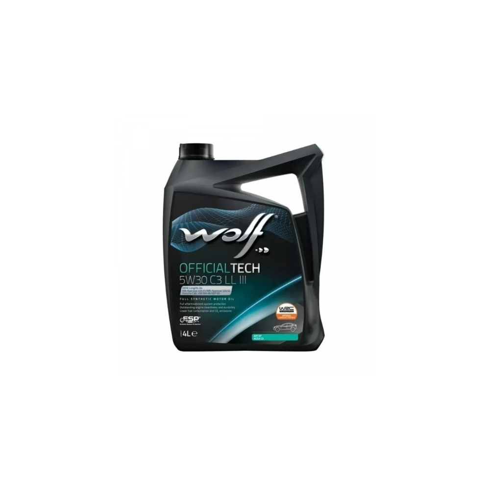 Engine oil WOLF OFFICIALTECH 5W30 C3 LL III 4L | Oiler