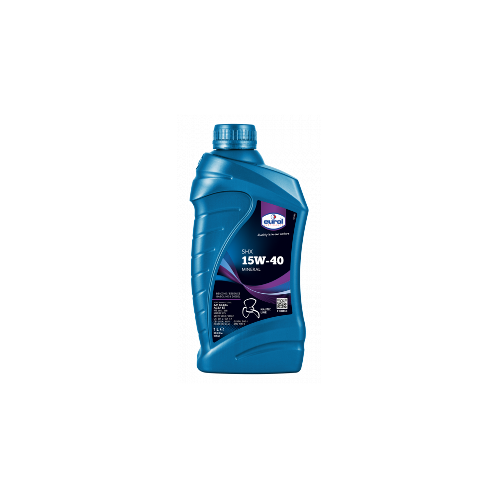 Engine oil EUROL 15W40 NAUTIC LINE SHX 1L | Oiler