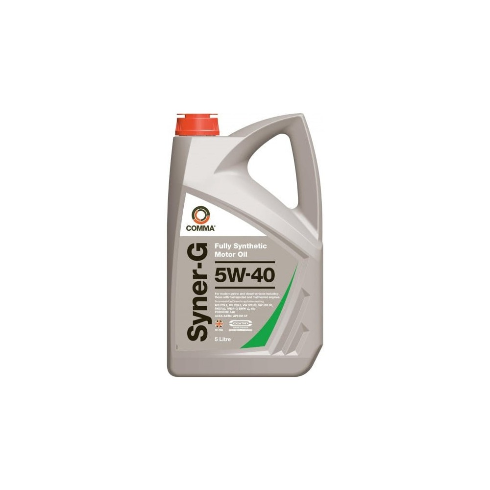Engine oil COMMA SYNER-G 5W40 5L | Oiler