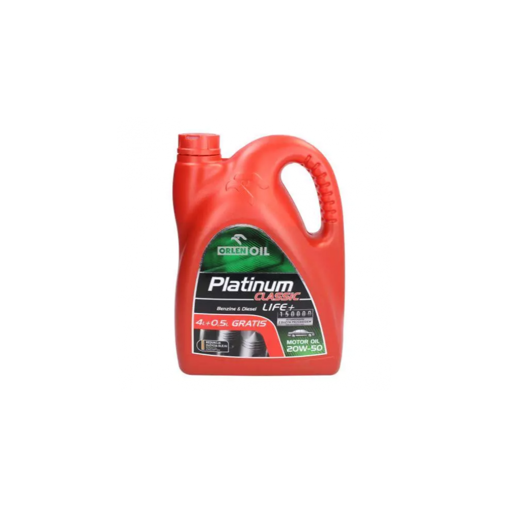 Engine oil ORLEN PLATINUM CLASSIC LIFE+ 20W-50 4.5L | Oiler