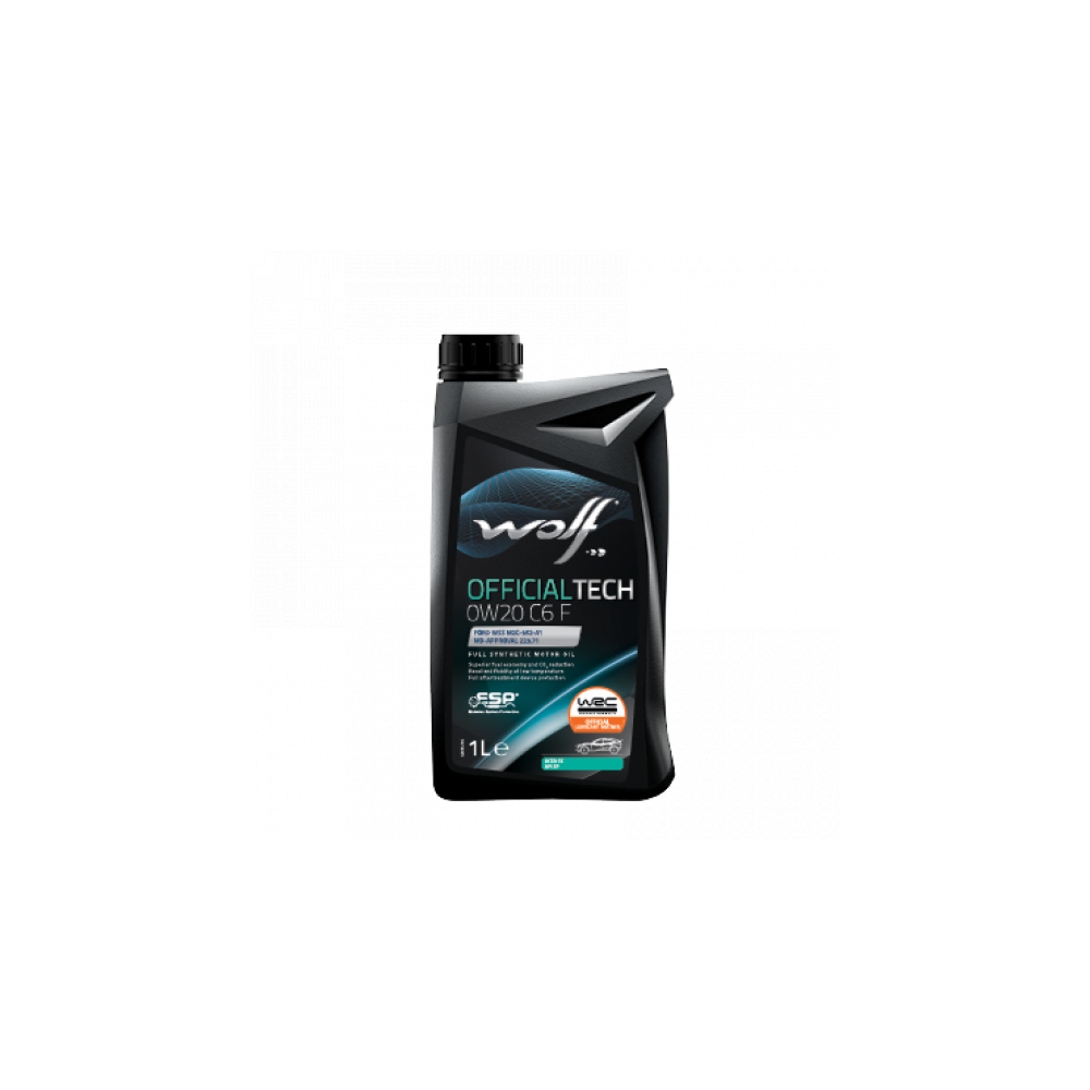 Engine oil WOLF OFFICIALTECH 0W20 C6 F 1L | Oiler