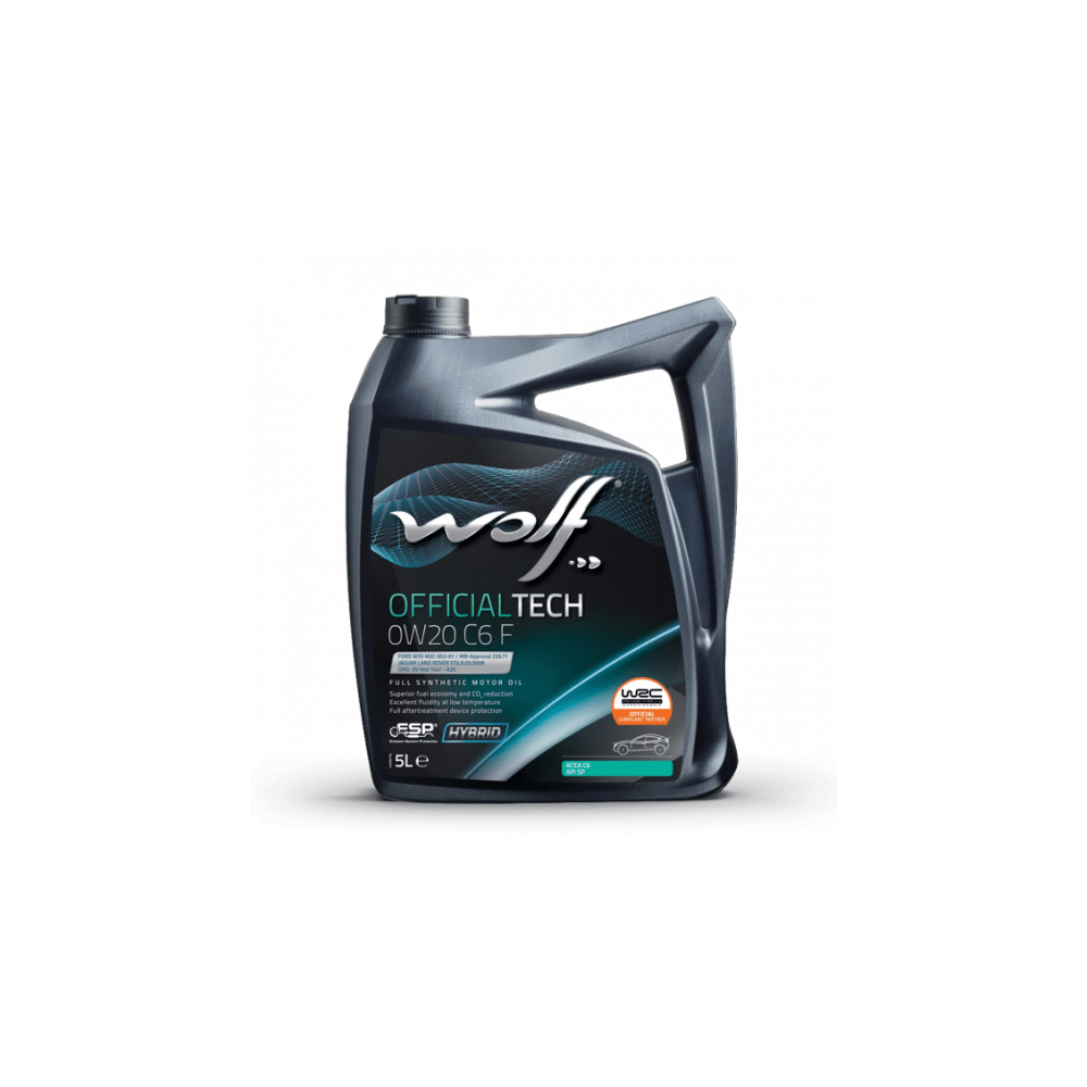 Engine oil WOLF OFFICIALTECH 0W20 C6 F 5L | Oiler