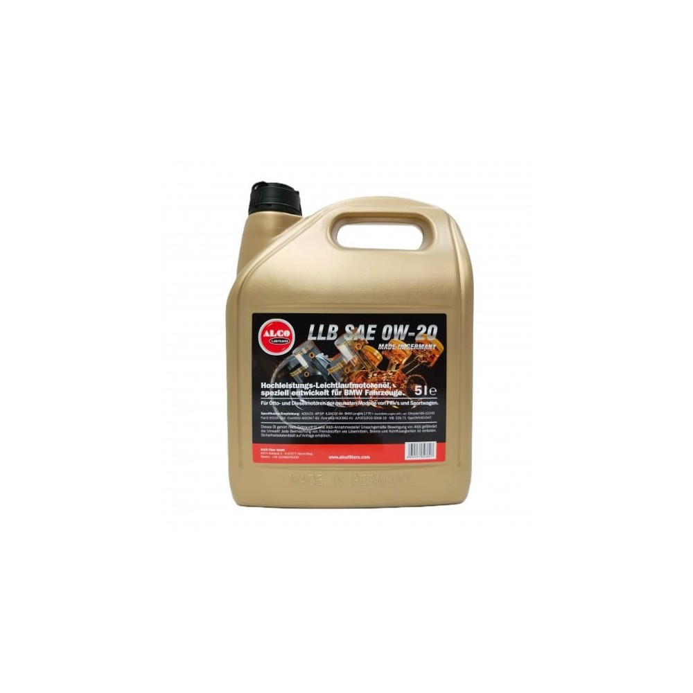 Engine oil ALCO FILTER LLB SAE 0W20 C5 5L | Oiler