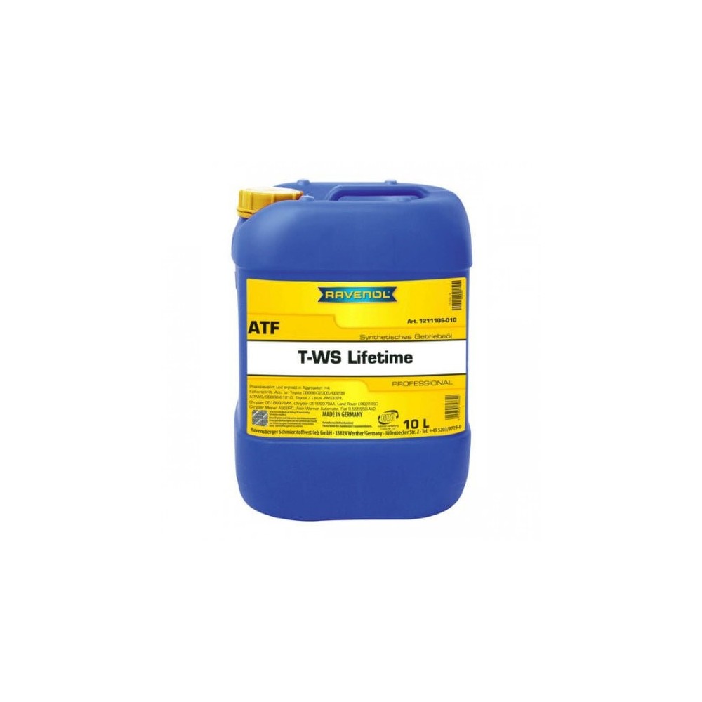 Automātiskās pārnesumkārbas eļļa RAVENOL ATF T-WS Lifetime Fluid 10L | Oiler