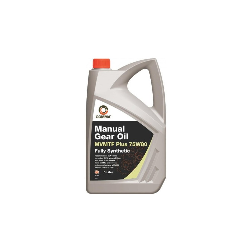 Transmission oil COMMA MVMTF PLUS 75W80 5L | OILER