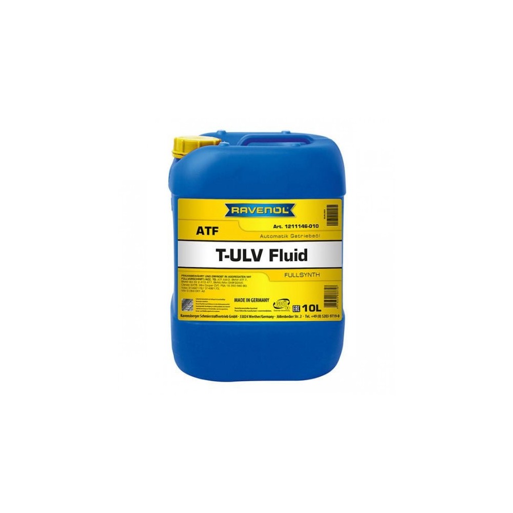 Automātiskās pārnesumkārbas eļļa RAVENOL ATF T-ULV Fluid 10L | Oiler