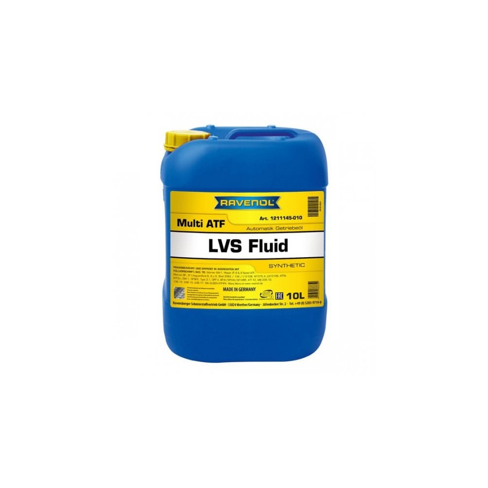 Automātiskās pārnesumkārbas eļļa RAVENOL ATF LVS 10L | Oiler