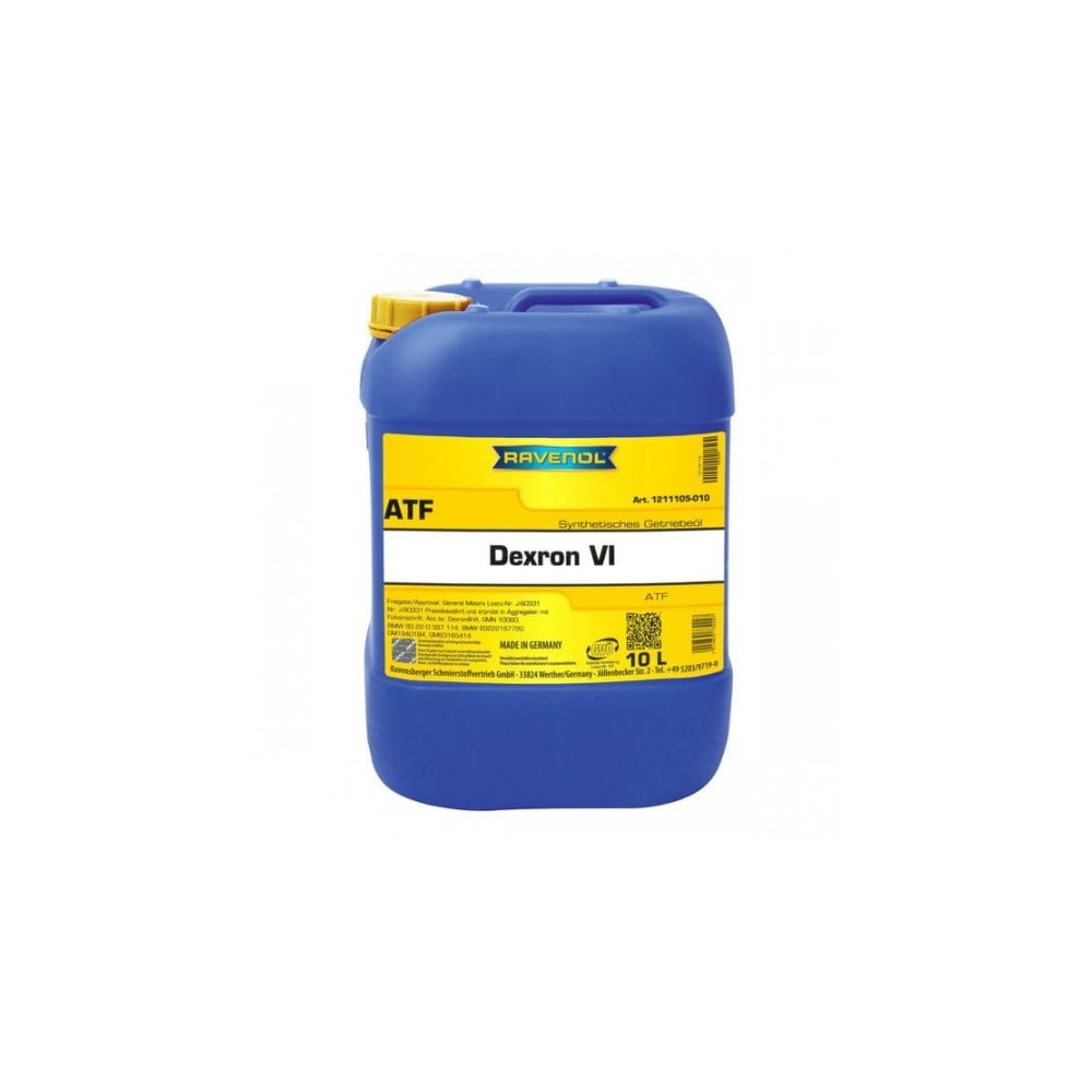 Automātiskās pārnesumkārbas eļļa RAVENOL ATF Dexron VI 10L | Oiler