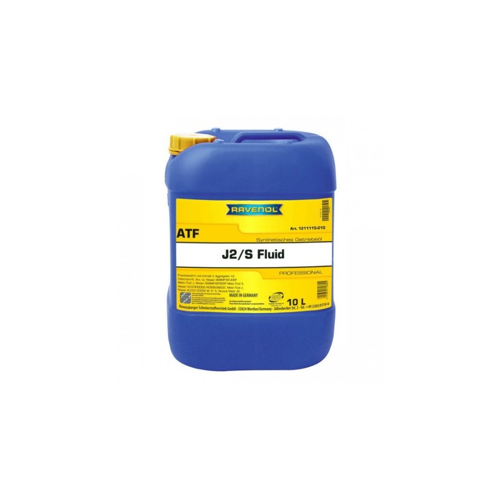 Automātiskās pārnesumkārbas eļļa RAVENOL ATF Type J2/S Fluid 10L | Oiler