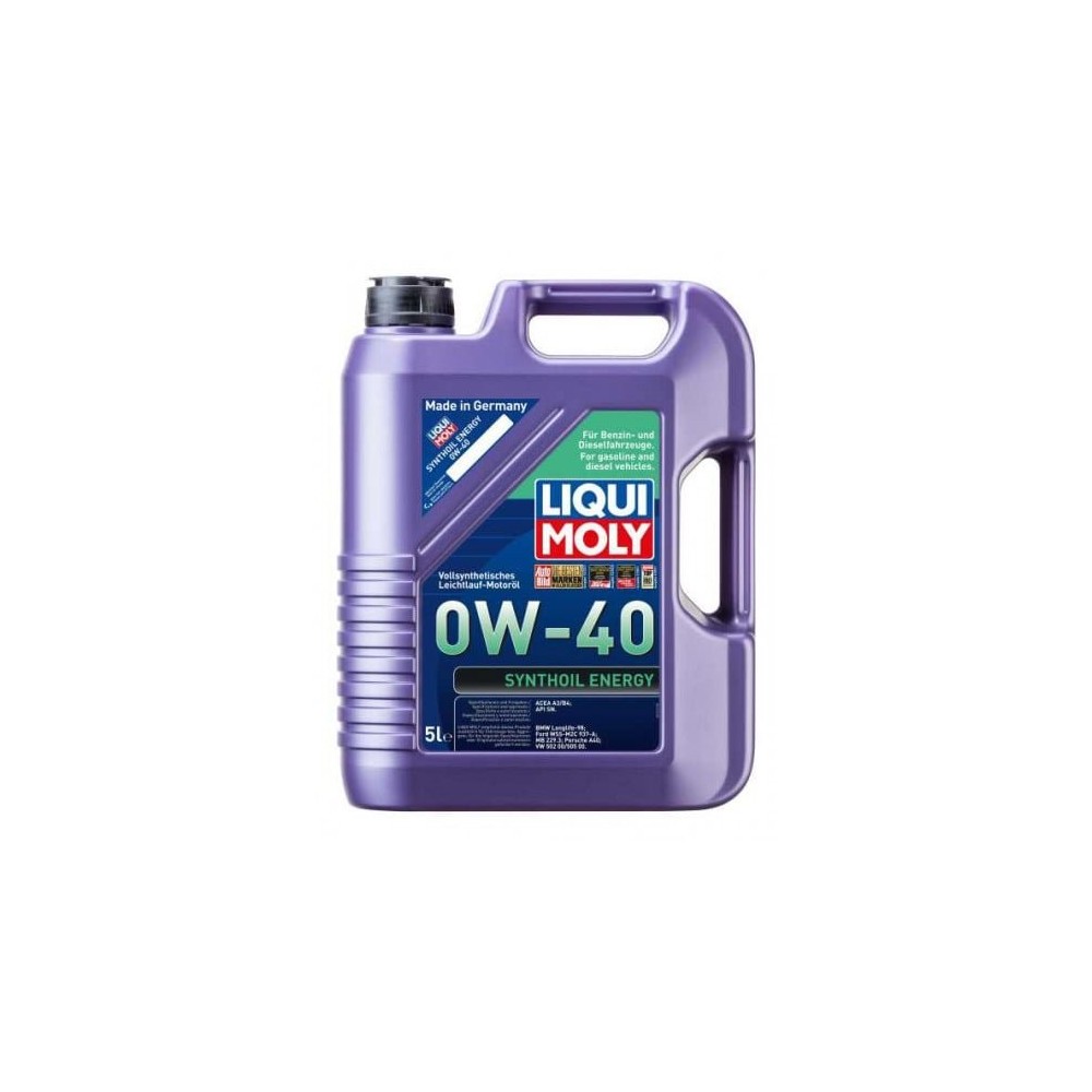 Engine oil LIQUI MOLY SYNTHOIL ENERGY 0W40 5L | Oiler