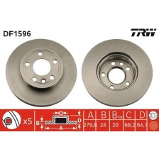 Brake Disc TRW DF1596