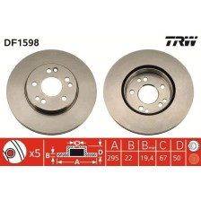 Brake Disc TRW DF1598