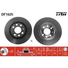 Brake Disc TRW DF1625