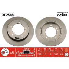 Brake Disc TRW DF2588