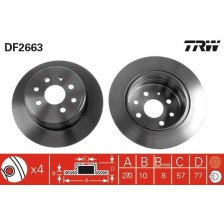 Brake Disc TRW DF2663