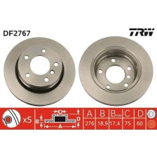Brake Disc TRW DF2767