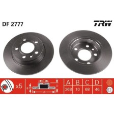 Brake Disc TRW DF2777