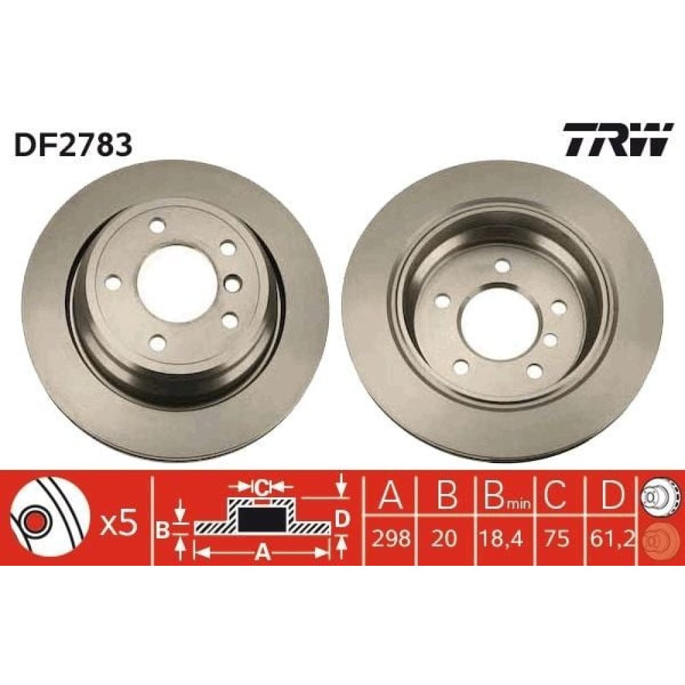 Brake Disc TRW DF2783