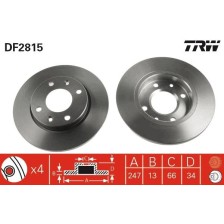 Brake Disc TRW DF2815