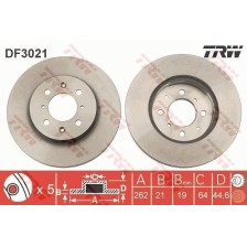 Brake Disc TRW DF3021