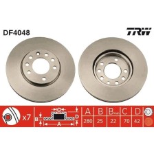 Brake Disc TRW DF4048
