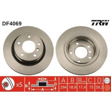 Brake Disc TRW DF4069