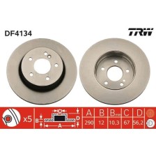 Brake Disc TRW DF4134